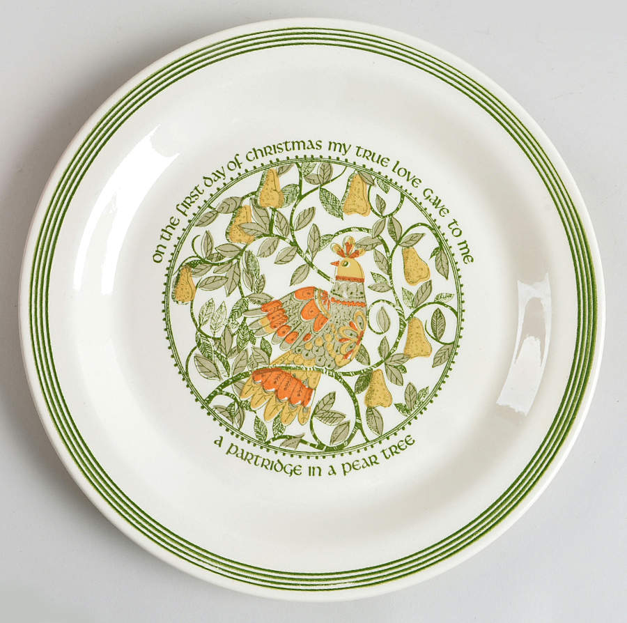 Twelve Days of Christmas Dinner Plate by Royal (USA)-1