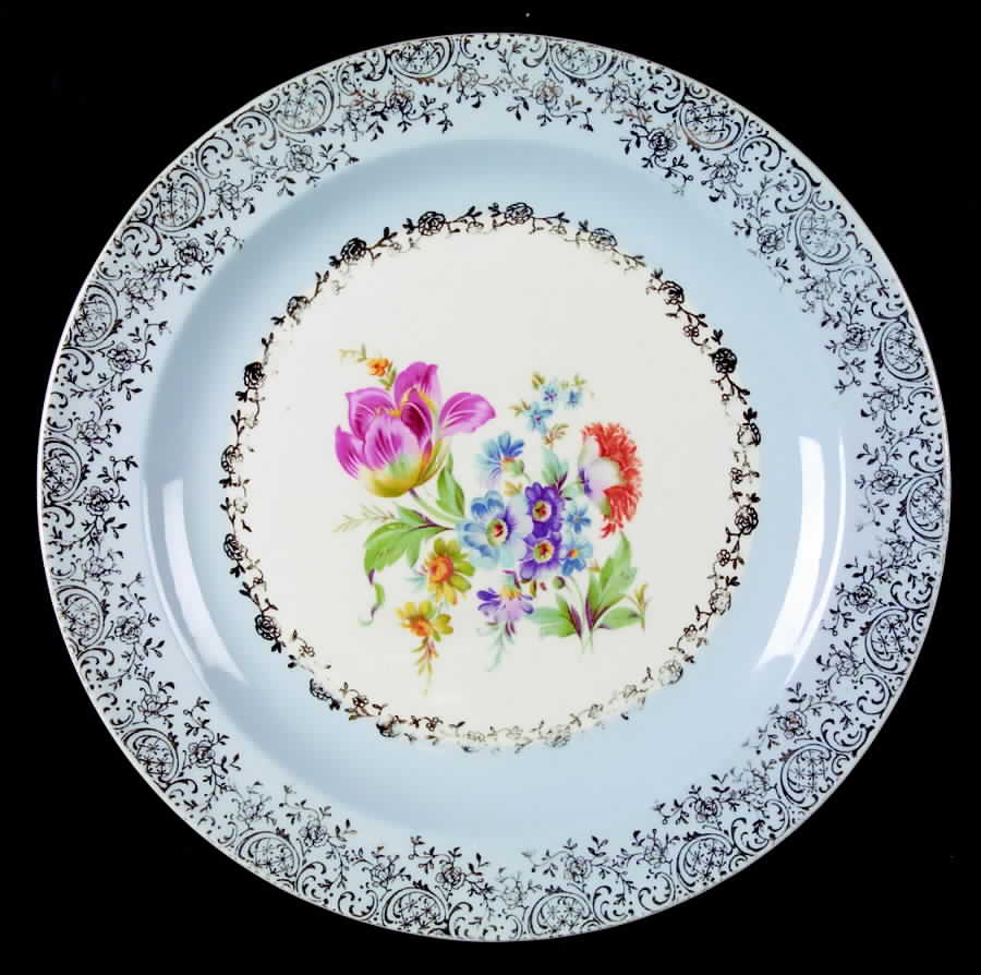 Usa30 Blue Luncheon Plate by USA-1