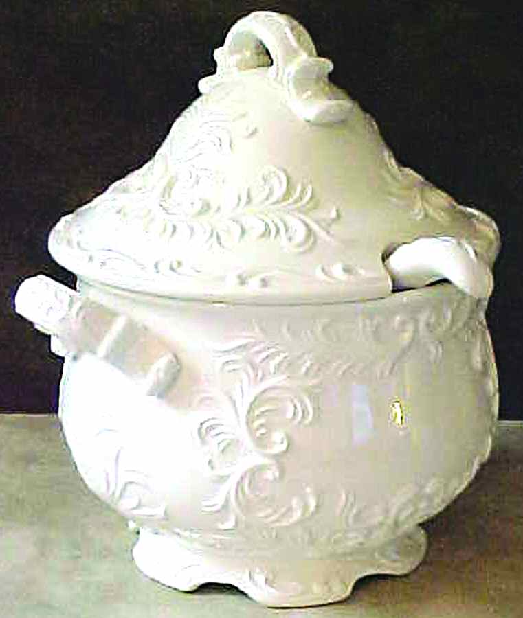 Provincial Tureen & Lid w/Ladle by Napco-1