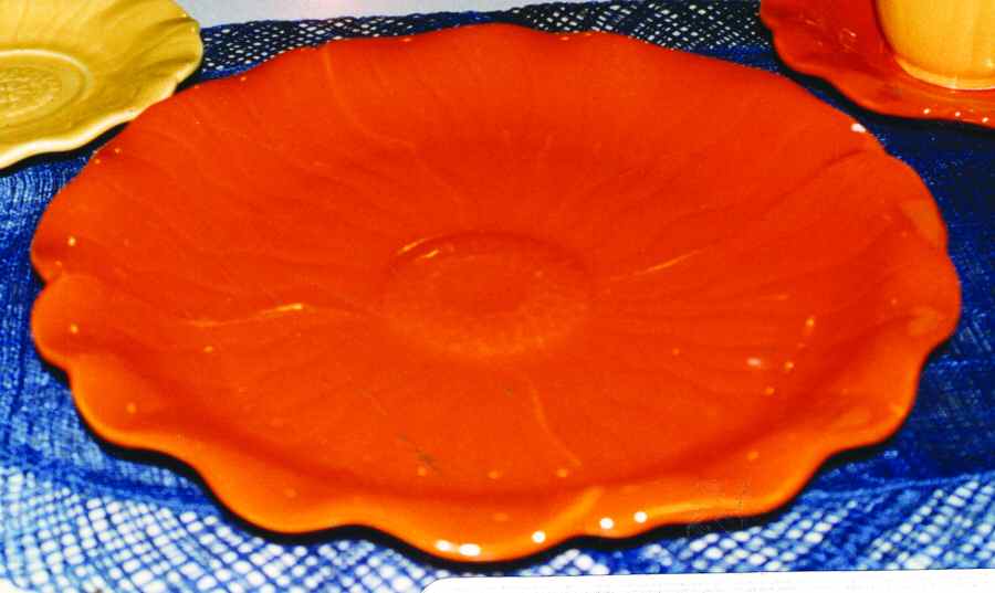 BMR4 Orange Dinner Plate by Belmar of California-1
