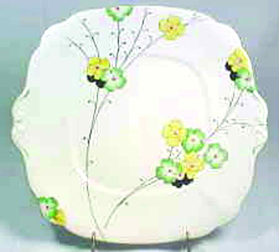2933 Square Handled Cake Plate by Bell China-1