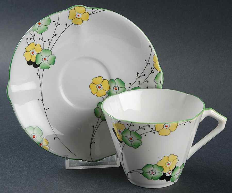 2933 Flat Cup & Saucer Set by Bell China-1