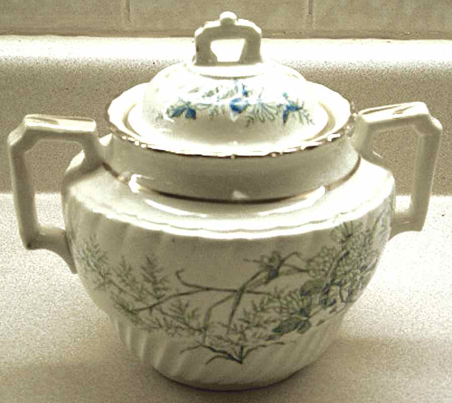 Clover Sugar Bowl & Lid by Unknown Manufacturer-1