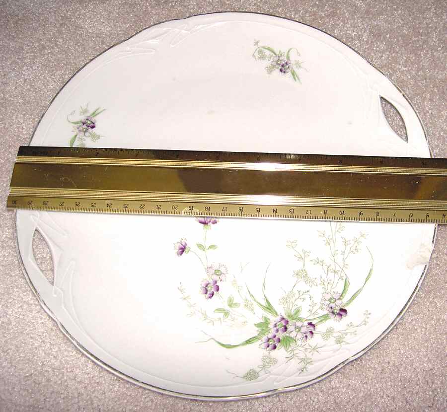 3040 Handled Cake Plate by Unknown Manufacturer-1