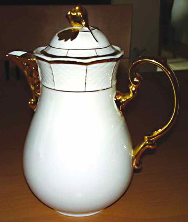 Imperatrice Eugenie Coffee Pot & Lid by Unknown Manufacturer-1