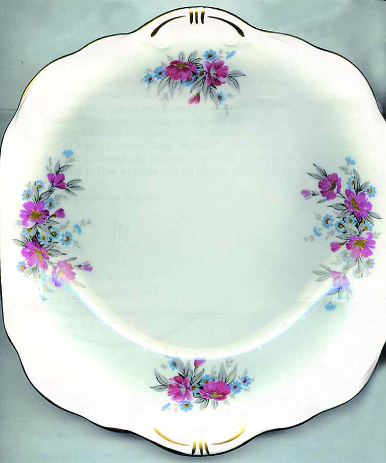 5622 Handled Cake Plate by Bell China-1