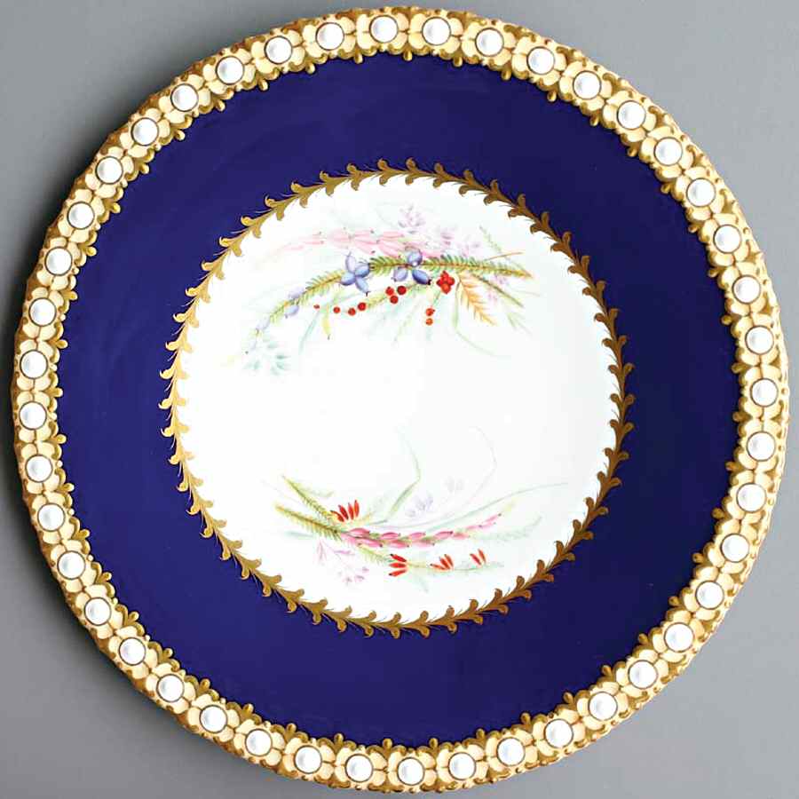1753 Luncheon Plate by Chamberlain & Co-1