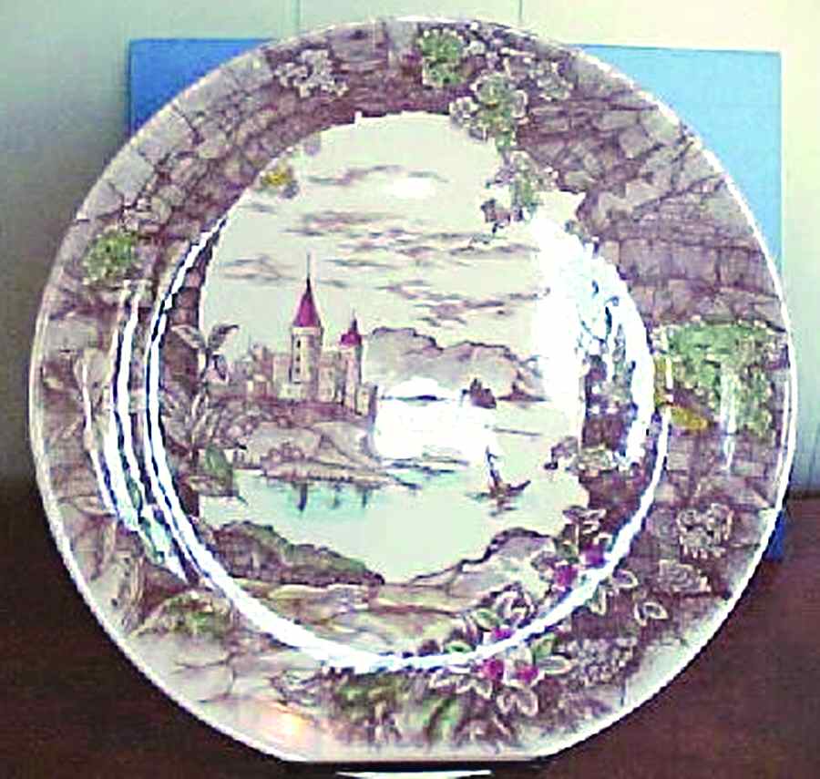 Castle Harbor Dinner Plate by Ucagco-1