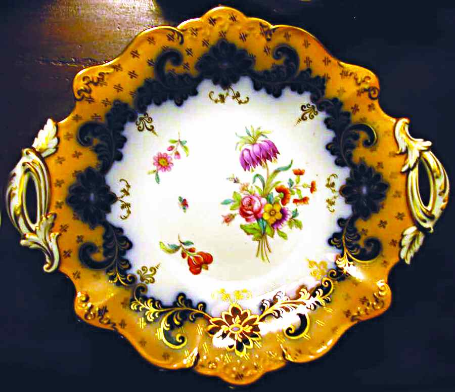 8437 Handled Cake Plate by Unknown Manufacturer-1