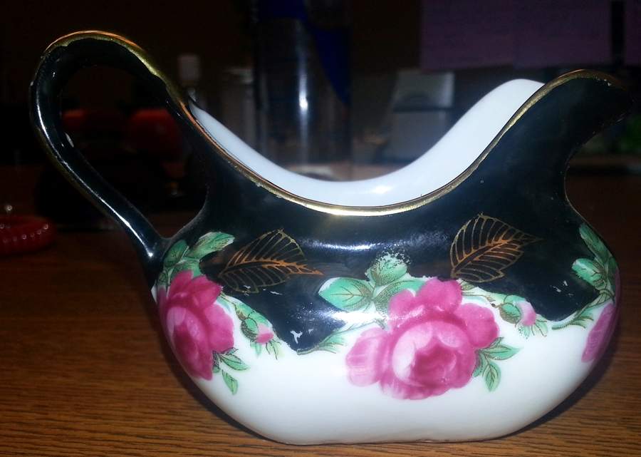 Damask Rose Creamer by Norcrest-1