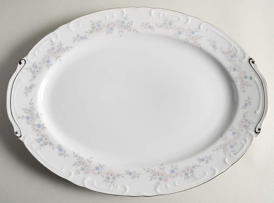 Springtime 14" Oval Serving Platter by United Surgical Steel-1