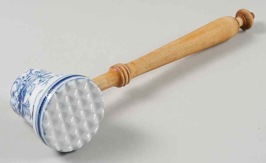 Blue Onion Meat Tenderizer & Wood Handle by Unknown Manufacturer-1