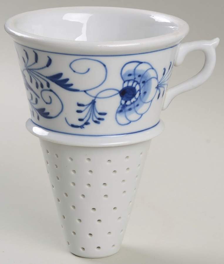 Blue Onion Ceramic Funnel by Unknown Manufacturer-1