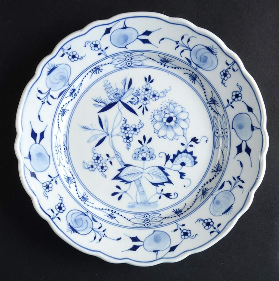 Blue Onion Salad Plate by Unknown Manufacturer-1
