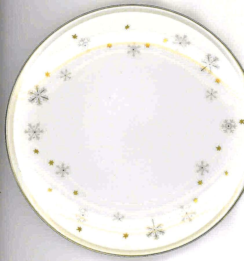 Snow Flake Dinner Plate by Unknown Manufacturer-1