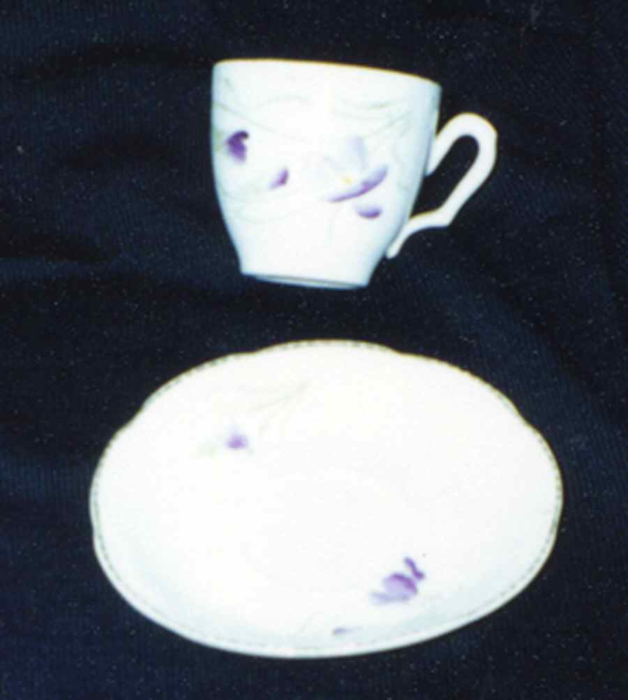 10081 Flat Demitasse Cup & Saucer Set by Unknown Manufacturer-1