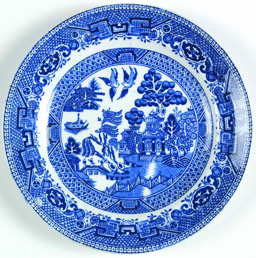 Ye Olde Willow Bread & Butter Plate by Upper Hanley-1