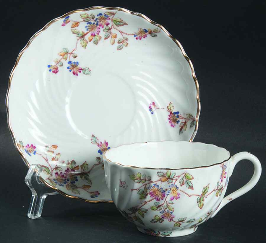 3589 Flat Cup & Saucer Set by Unknown Manufacturer-1