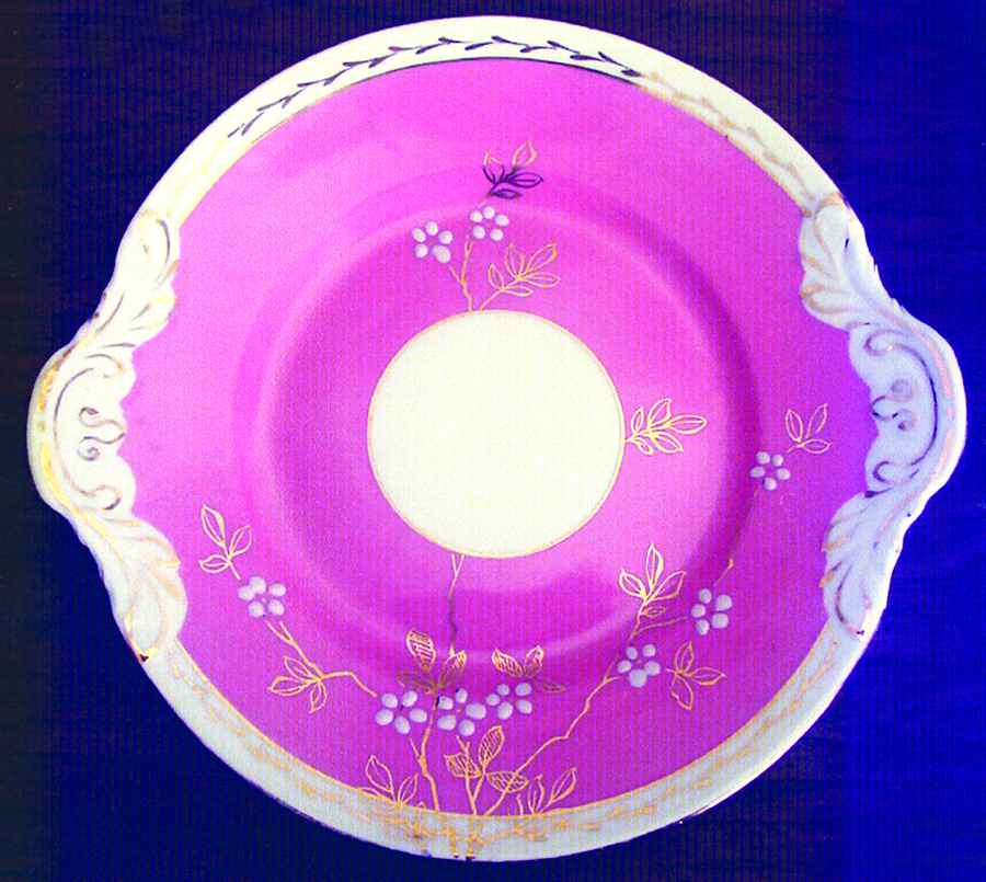1379 Handled Cake Plate by Unknown Manufacturer-1