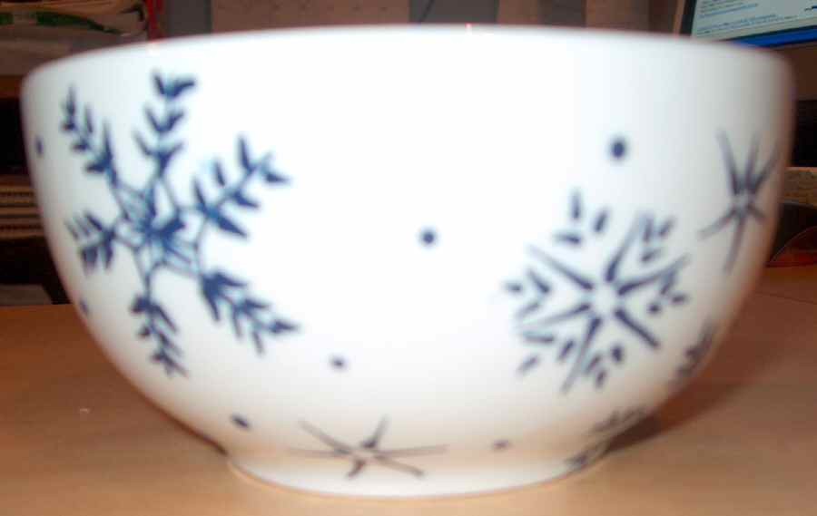 Christmas Snow Soup/Cereal Bowl by Unknown Manufacturer-1