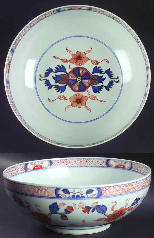 Imari Ware 11" Chinese Bowl by Unknown Manufacturer-1