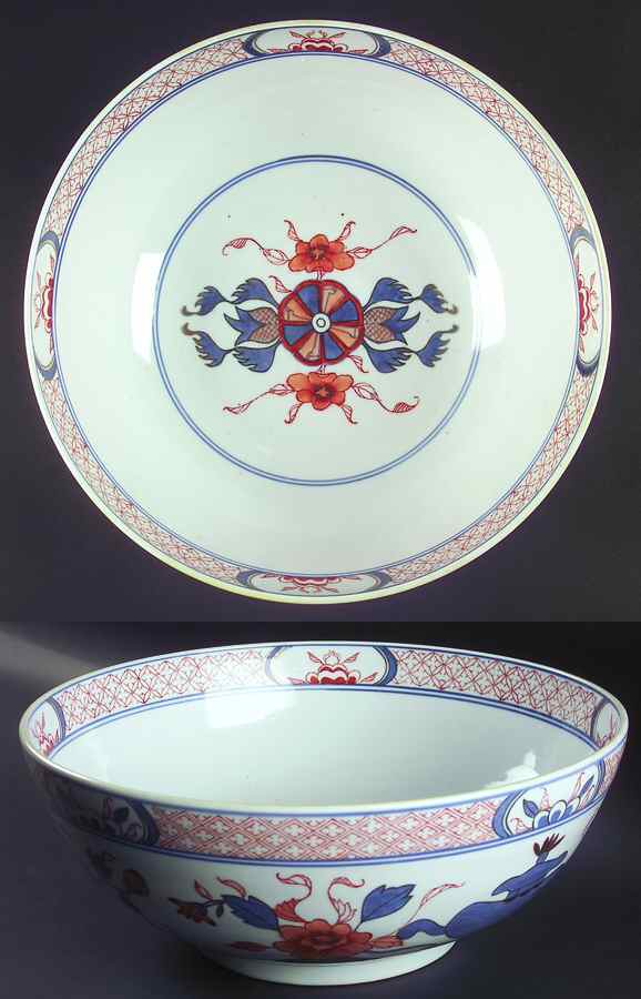 Imari Ware 13" Chinese Bowl by Unknown Manufacturer-1