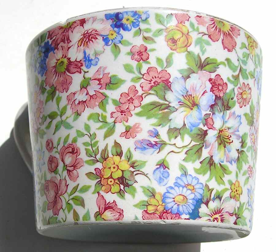 Garden's Flowers Flat Cup by Unknown Manufacturer-1