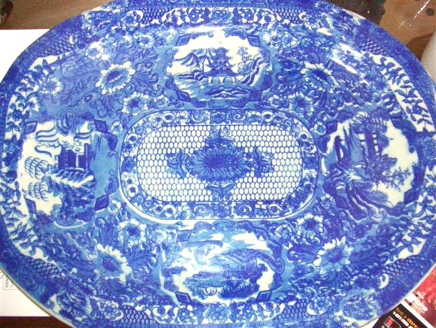 CX909 14" Oval Serving Platter by China (Made in China)-1