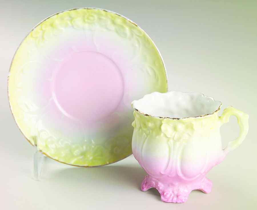 441-164 Footed Demitasse Cup & Saucer Set by Unknown Manufacturer-1
