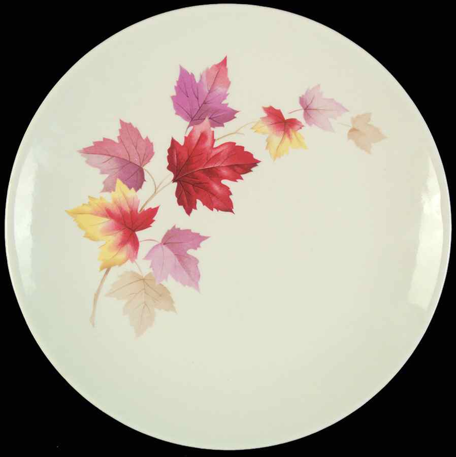 Maple Leaves Luncheon Plate by Mount Clemens-1