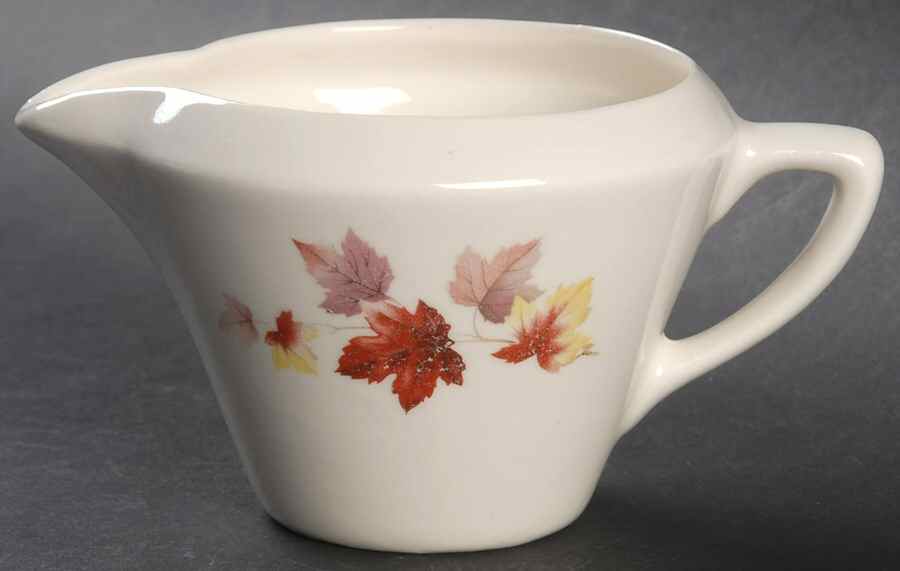 Maple Leaves Creamer by Mount Clemens-1