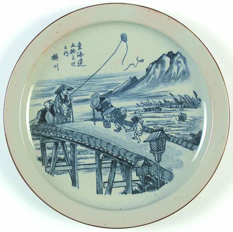 Fifty Three Stations of the Tokaido Dinner Plate by Japan-1