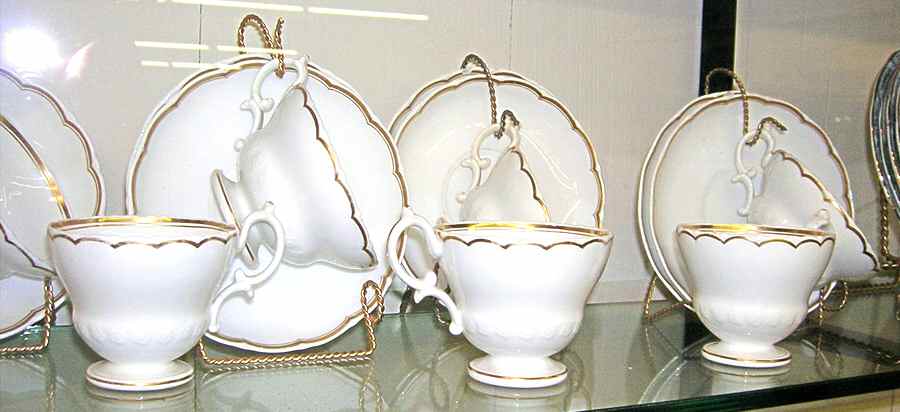 2-5785 Footed Cup & Saucer Set by Unknown Manufacturer-1
