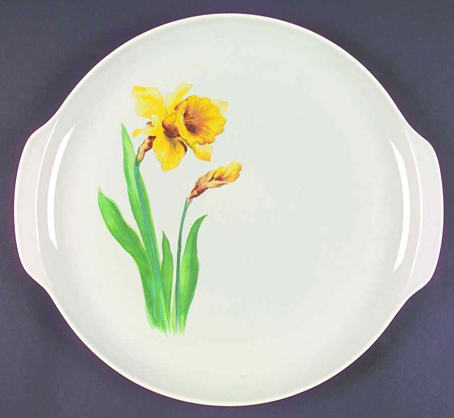 Jonquil Gray Handled Cake Plate by Universal-1