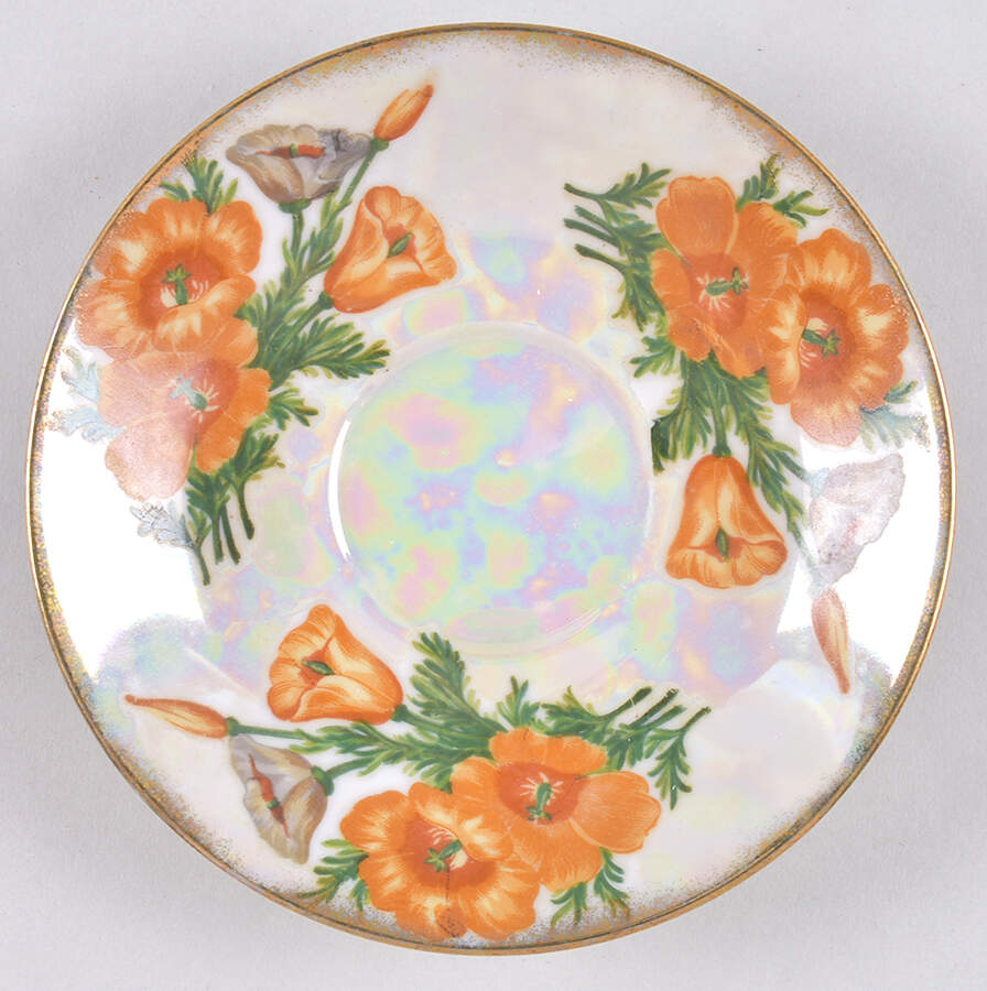 Flower of the Month Saucer for Footed Cup by Ucagco-1
