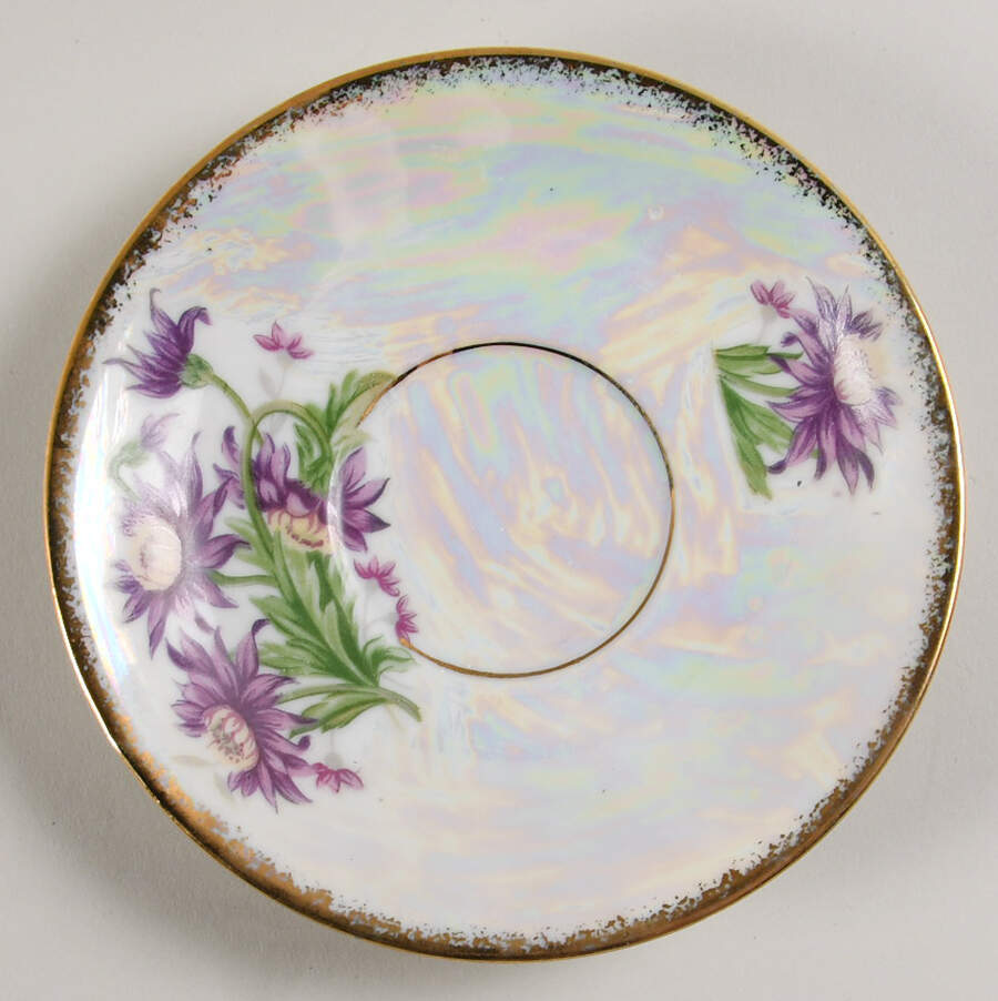 Flower of the Month Saucer for Footed Cup by Ucagco-1