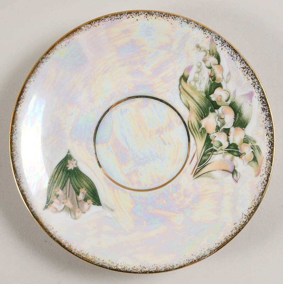 Flower of the Month Saucer for Footed Cup by Ucagco-1