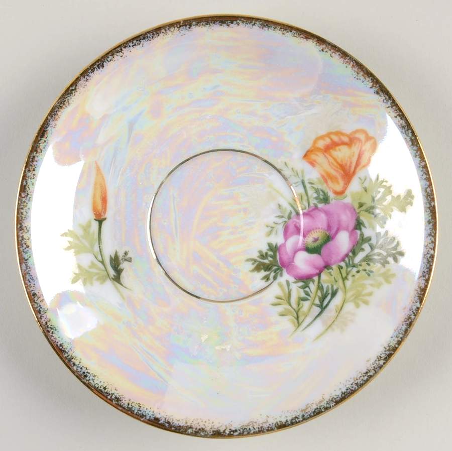 Flower of the Month Saucer for Footed Cup by Ucagco-1