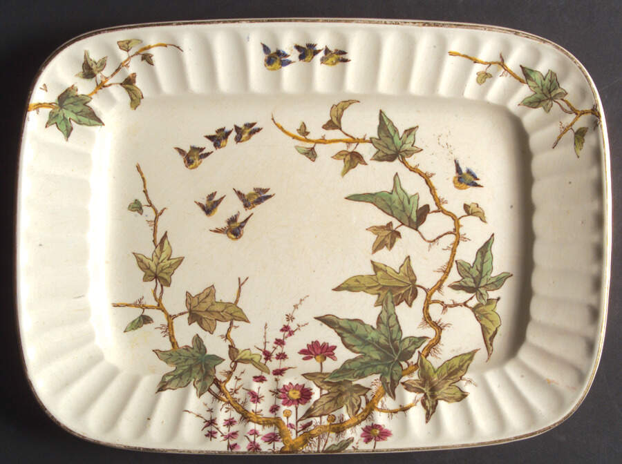 580 11" Rectangular Serving Platter by Unknown Manufacturer-1
