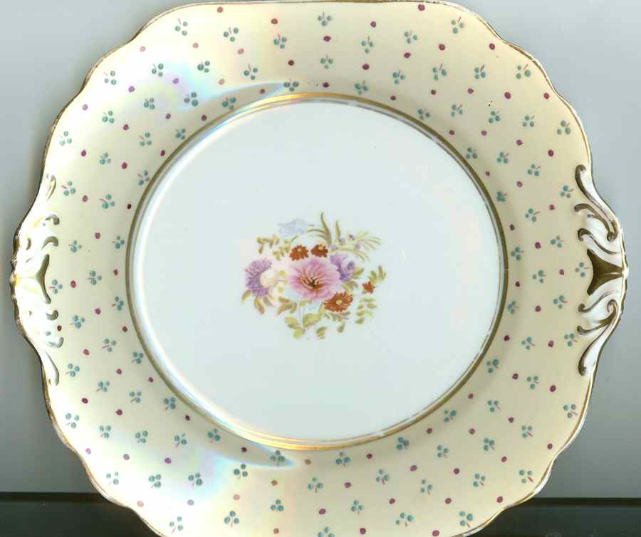 1698 Handled Cake Plate by Unknown Manufacturer-1