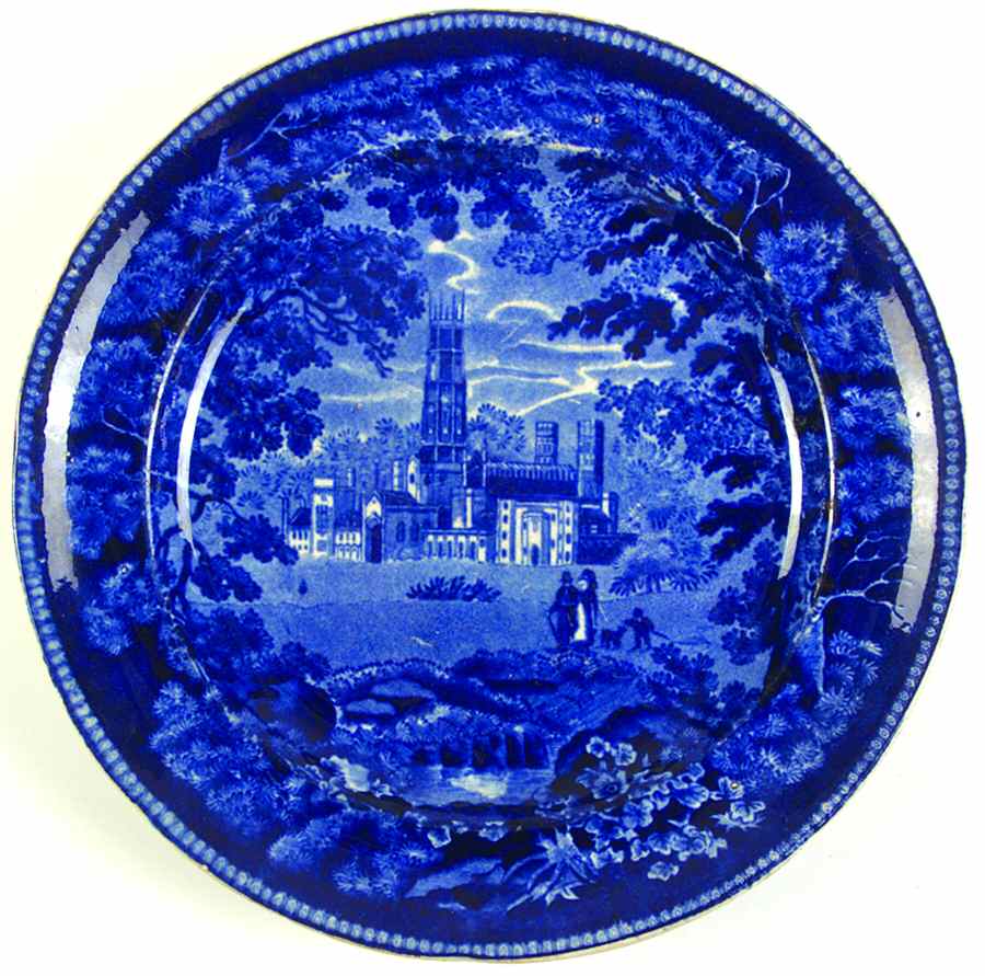 Panoramic Scenery Luncheon Plate by Ralph Stevenson &Son-1