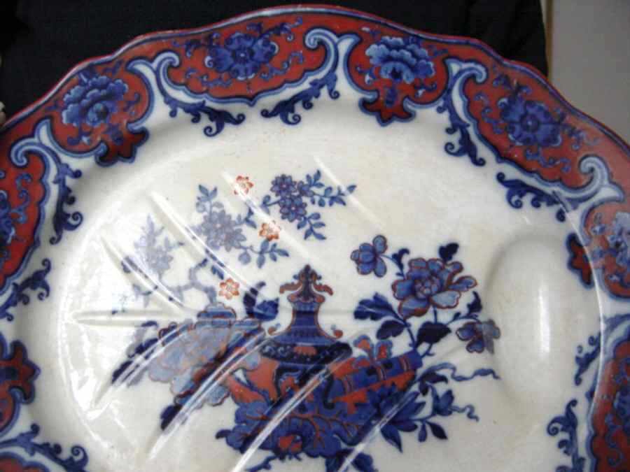 Tripod 14" Oval Serving Platter by Unknown Manufacturer-1