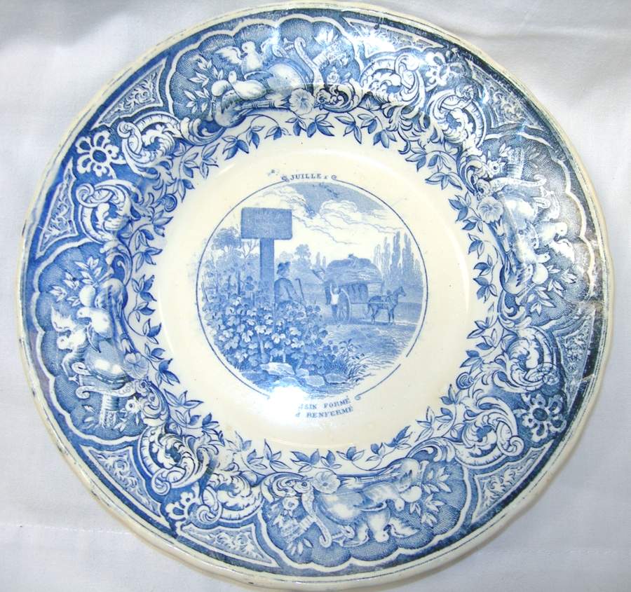 J1V1 Dinner Plate by Jules Viellard &Cie-1