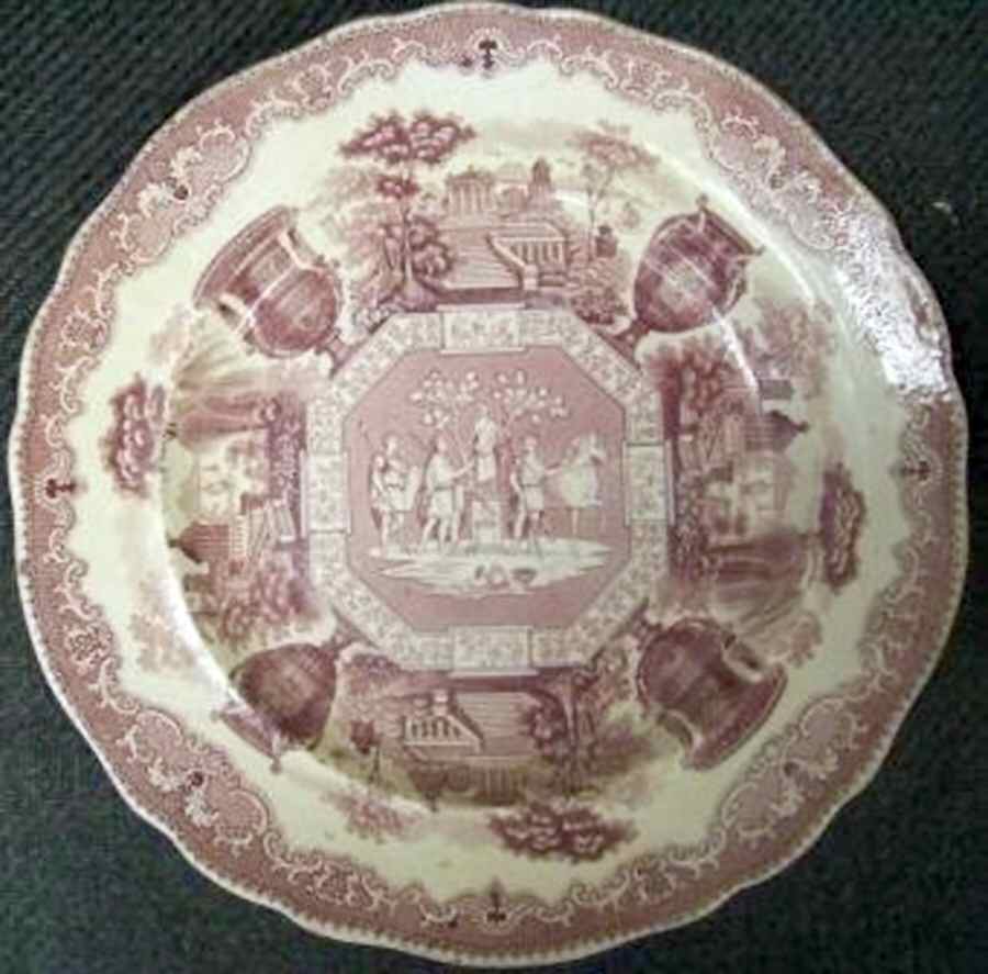 Antique Dinner Plate by Unknown Manufacturer-1
