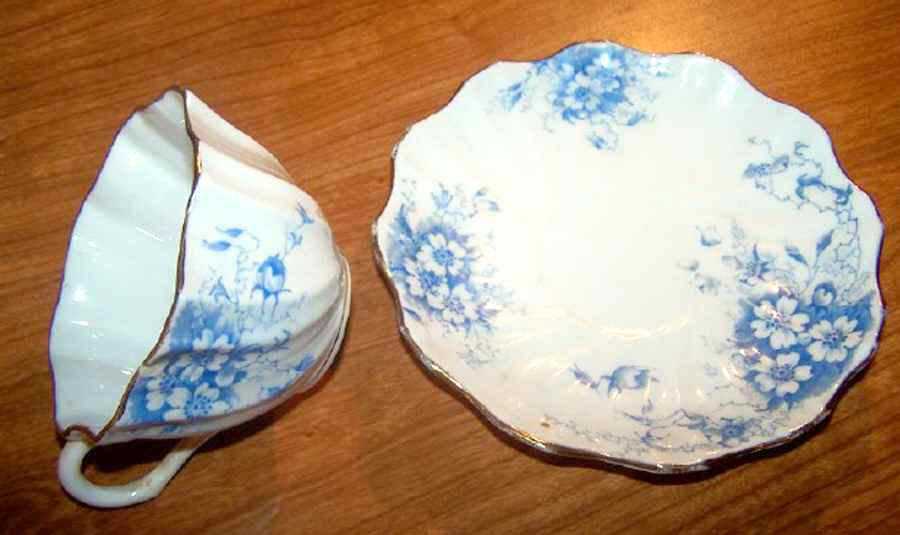 ENG225 Flat Cup & Saucer Set by England-1
