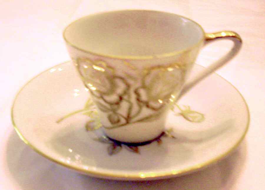 N3112 Flat Demitasse Cup & Saucer Set by Unknown Manufacturer-1