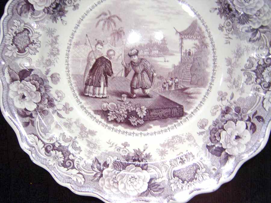 Chinese Juvenile Sports Purple Dinner Plate by Thomas Barlow-1