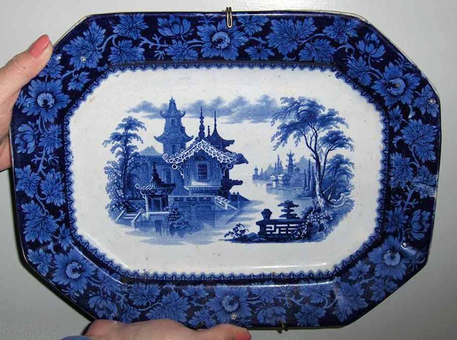 Bejapore 12" Oval Serving Platter by George Phillips-1