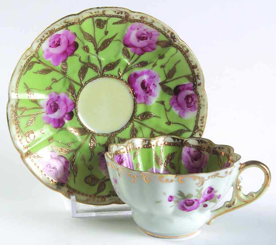 JAP1445 Flat Demitasse Cup & Saucer Set by Japan-1