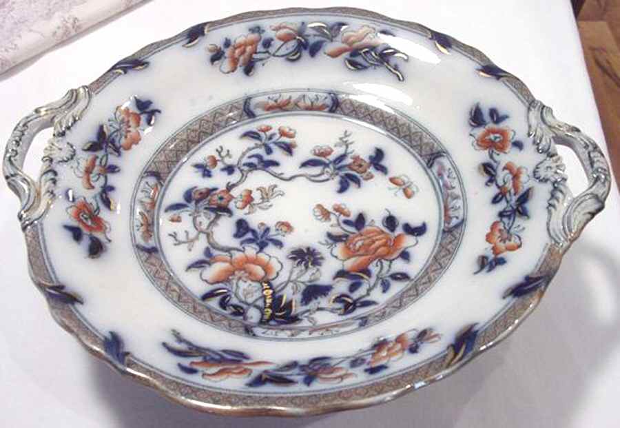 Chinese Tree Handled Cake Plate by Unknown Manufacturer-1